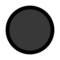 Black Circle emoji on Microsoft